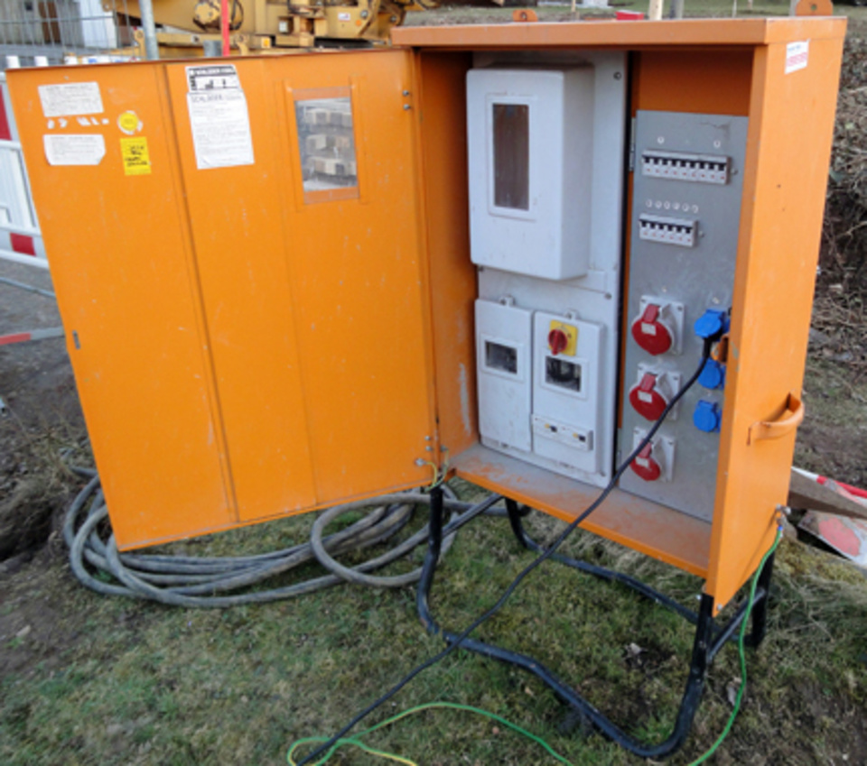 Baustromkasten bei Weitz Elektrotechnik in Seligenstadt